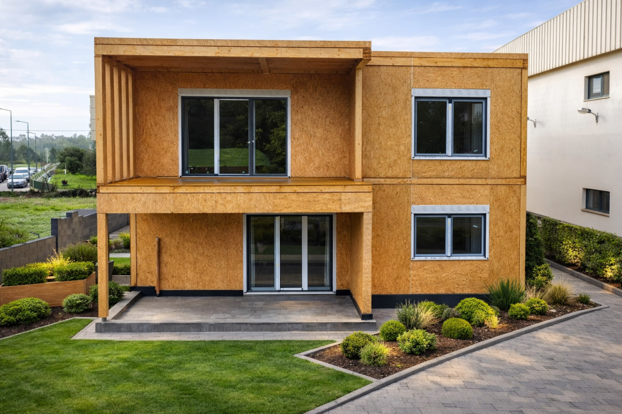 Casa pré-fabricada em Figueira da Foz, Portugal - Exterior canto traseiro